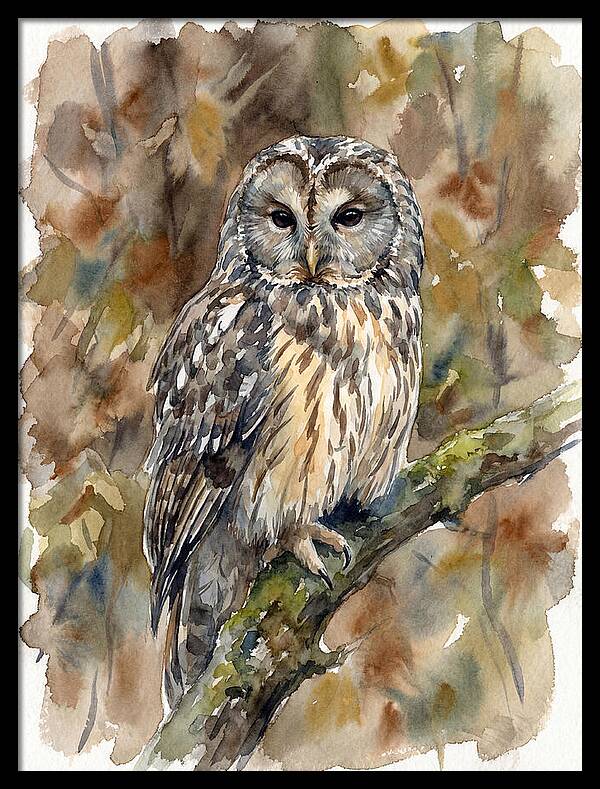 Ural Owl Perched Gracefully