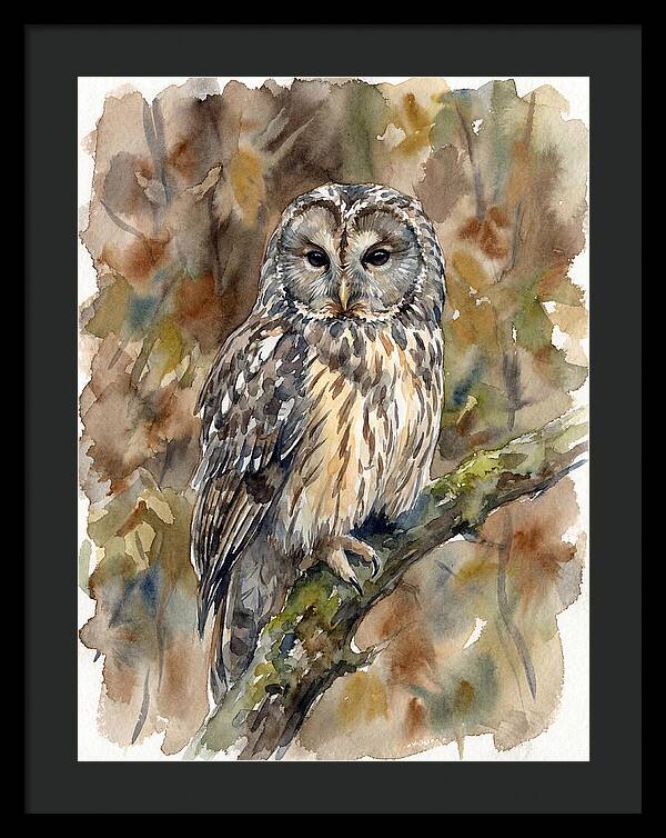 Ural Owl Perched Gracefully