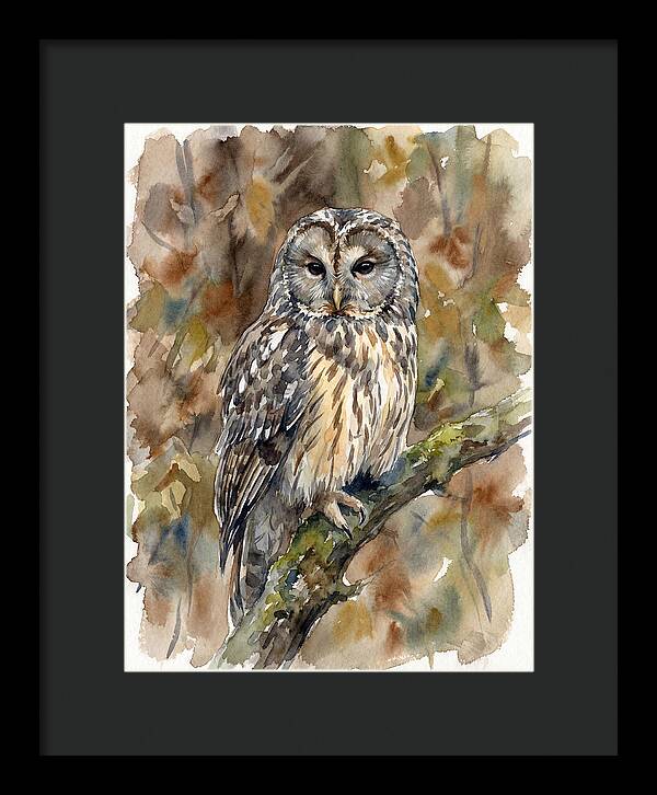 Ural Owl Perched Gracefully