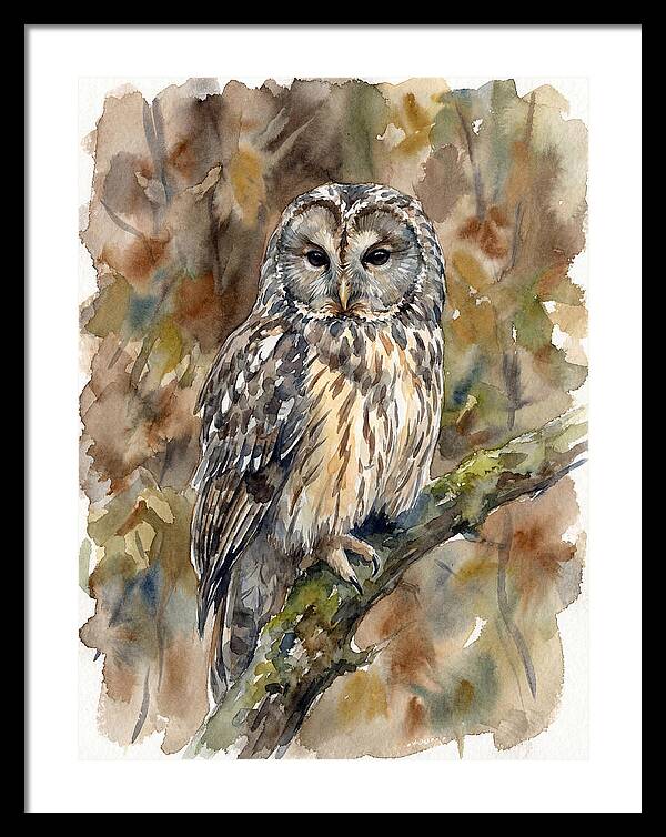 Ural Owl Perched Gracefully