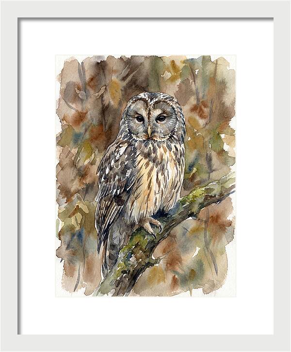 Ural Owl Perched Gracefully