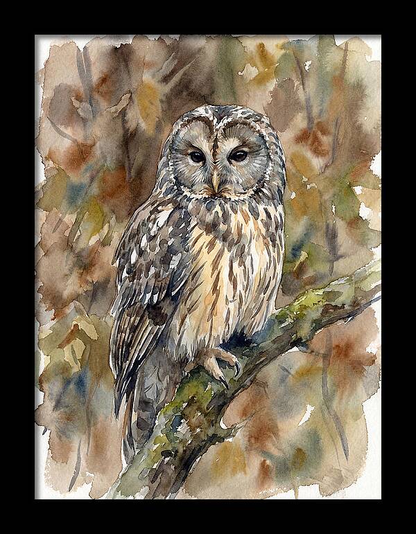 Ural Owl Perched Gracefully