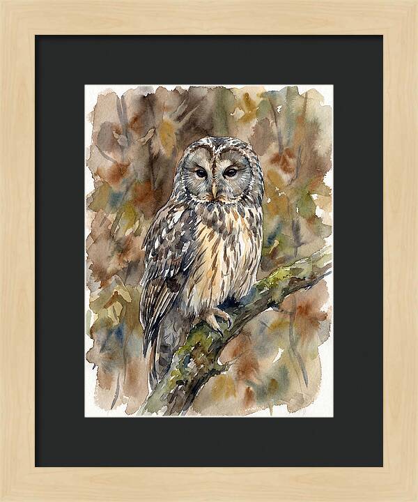 Ural Owl Perched Gracefully