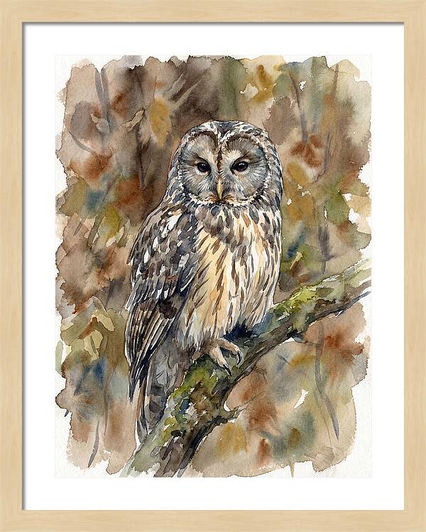 Ural Owl Perched Gracefully