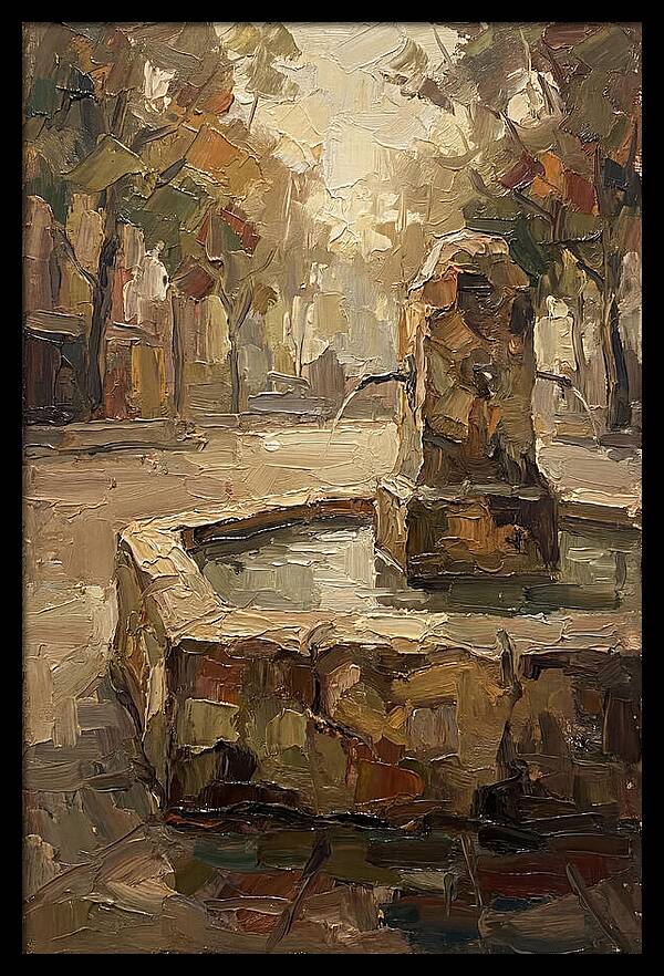 Urban Fountain In Plaza Emilia