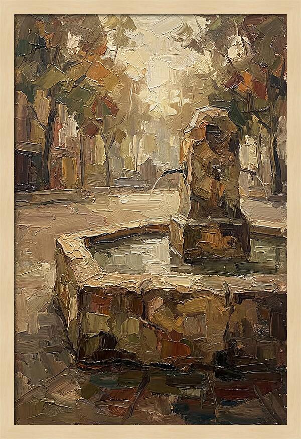 Urban Fountain In Plaza Emilia