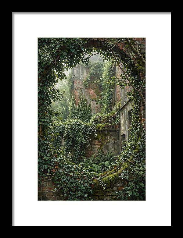 Urban Greenery Embracing Ruins