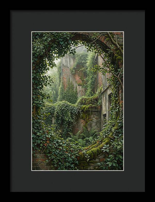 Urban Greenery Embracing Ruins