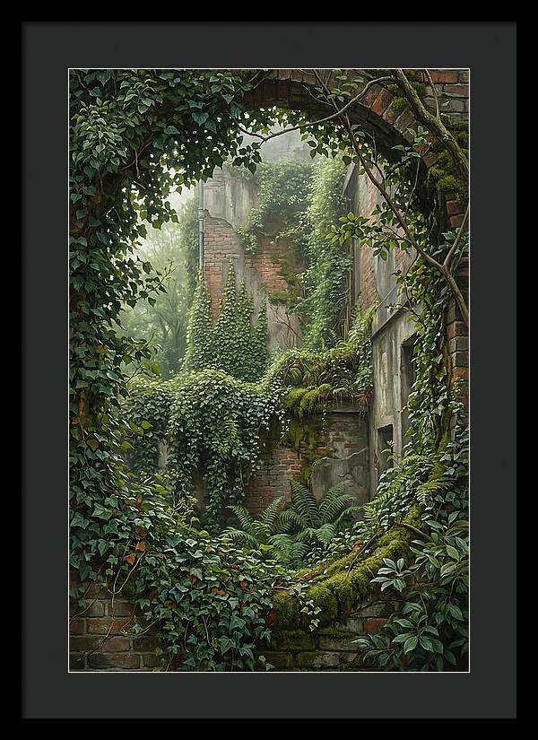Urban Greenery Embracing Ruins