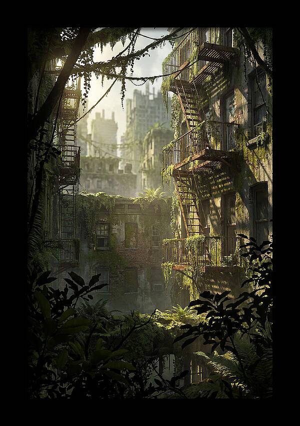 Urban Greenery Embracing Walls