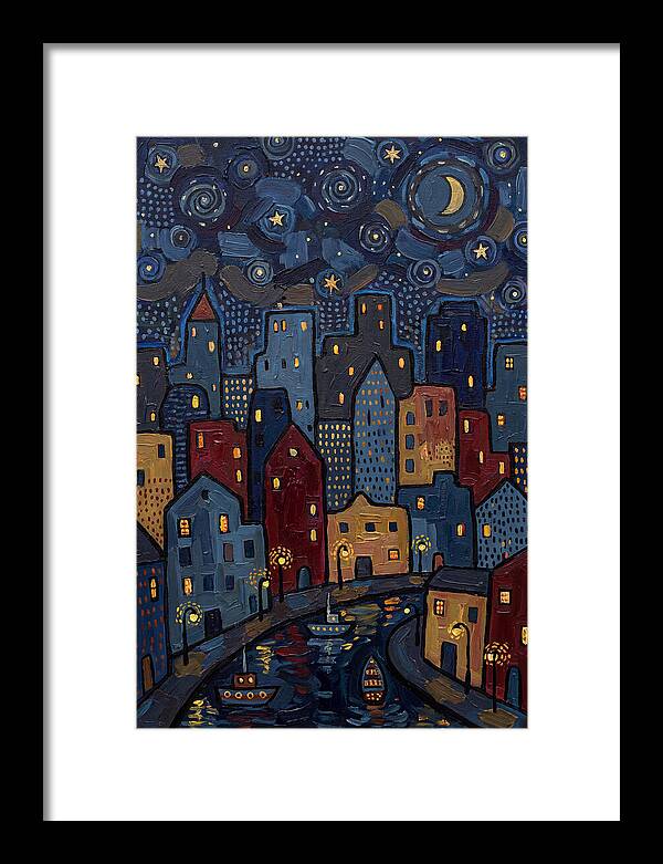 Urban Nightfall Tranquility