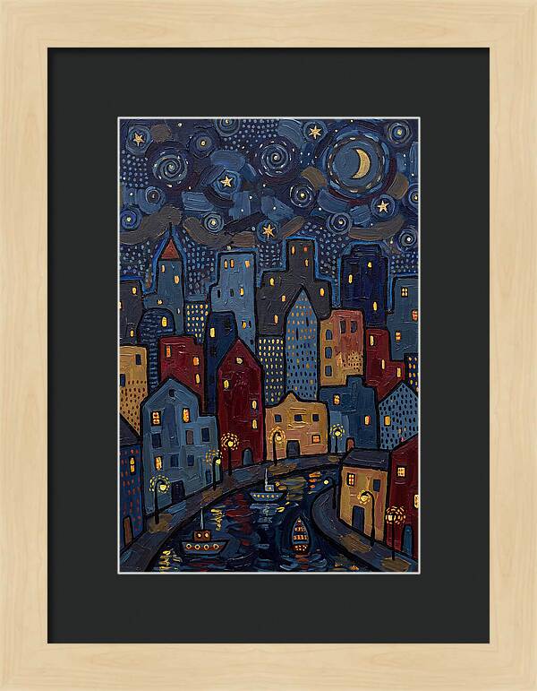 Urban Nightfall Tranquility
