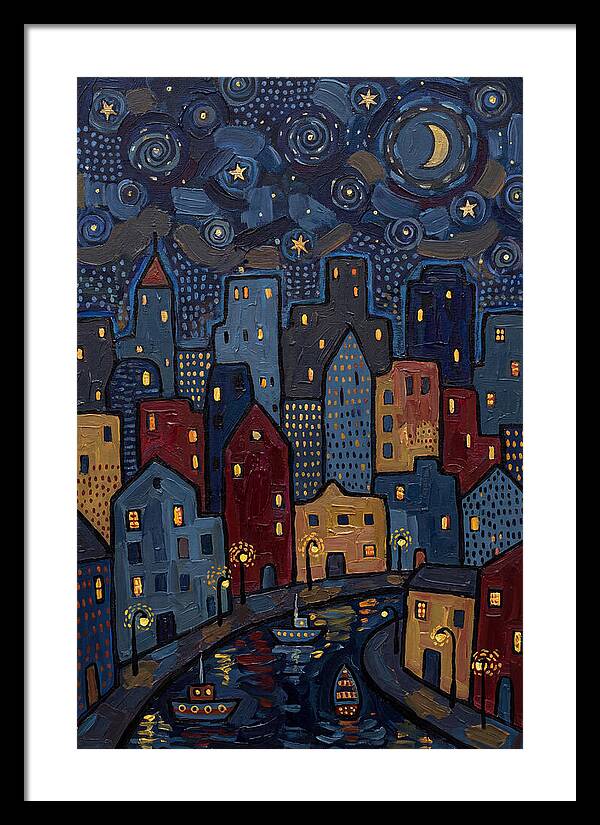 Urban Nightfall Tranquility