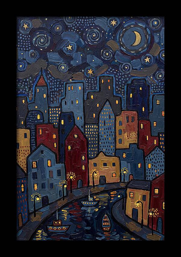 Urban Nightfall Tranquility