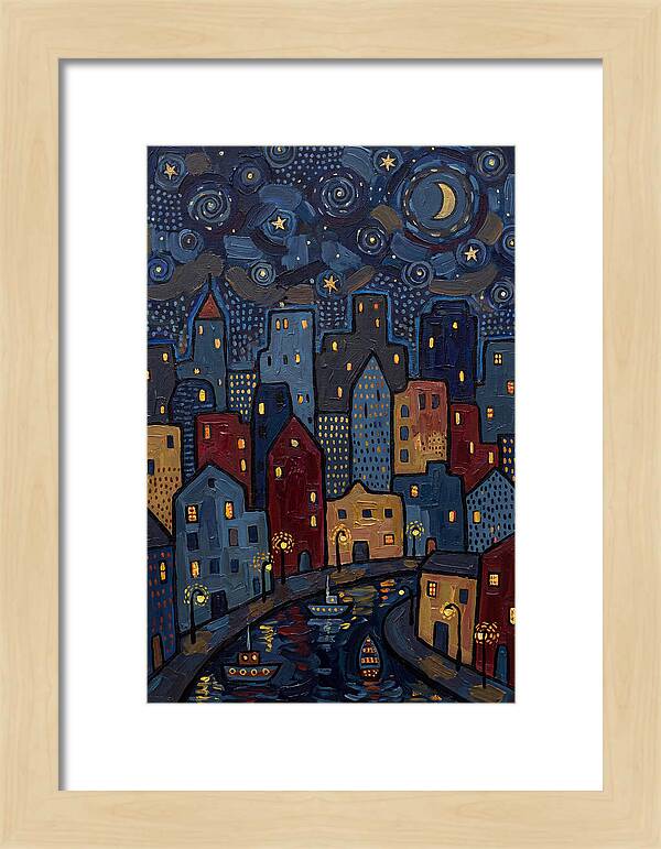 Urban Nightfall Tranquility