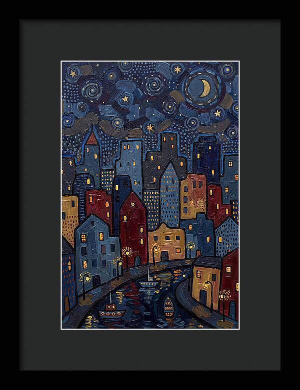 Urban Nightfall Tranquility