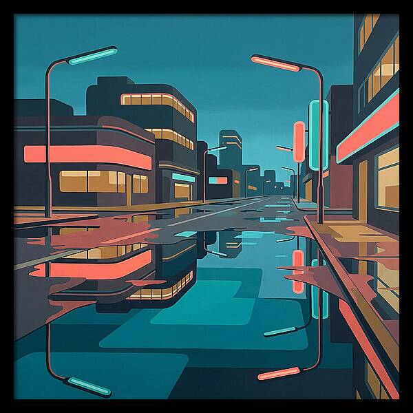 Urban Reflections After Rain