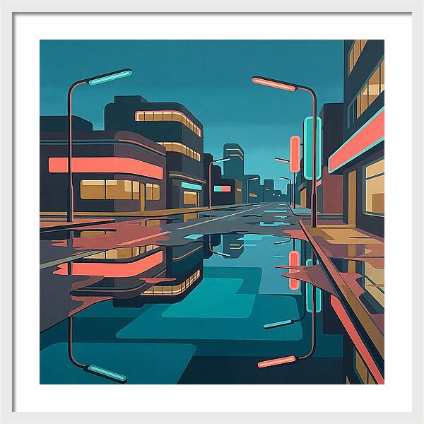 Urban Reflections After Rain
