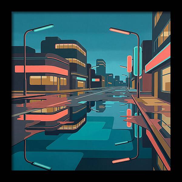Urban Reflections After Rain