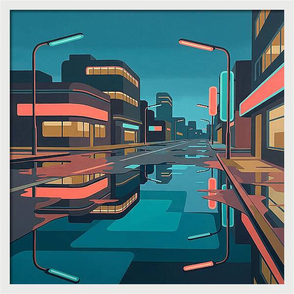 Urban Reflections After Rain