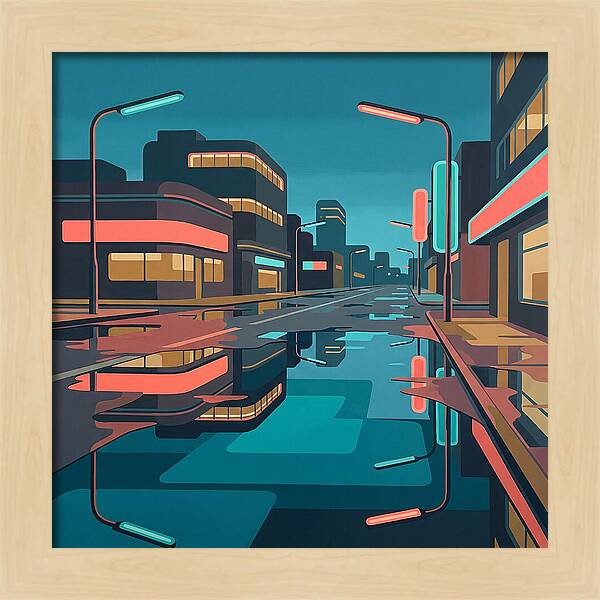 Urban Reflections After Rain
