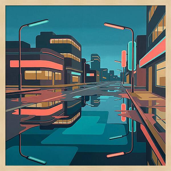 Urban Reflections After Rain