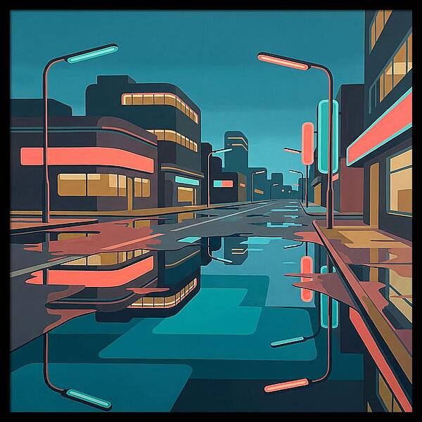 Urban Reflections After Rain