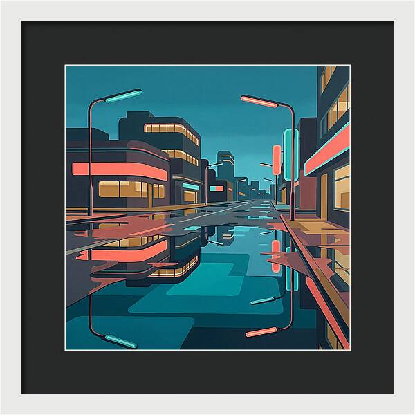 Urban Reflections After Rain
