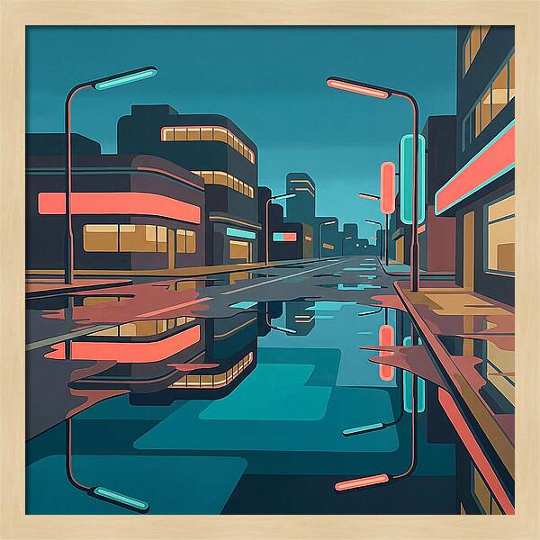 Urban Reflections After Rain