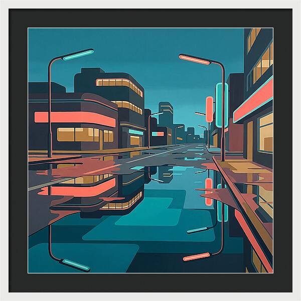 Urban Reflections After Rain