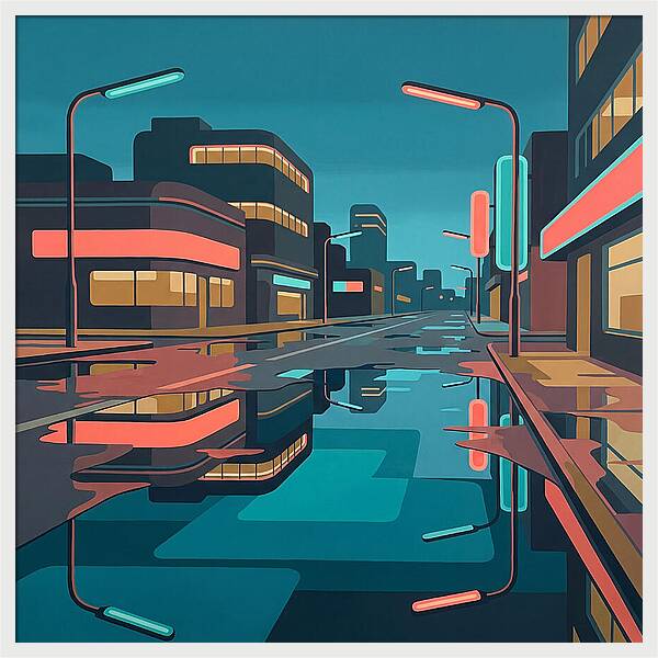 Urban Reflections After Rain