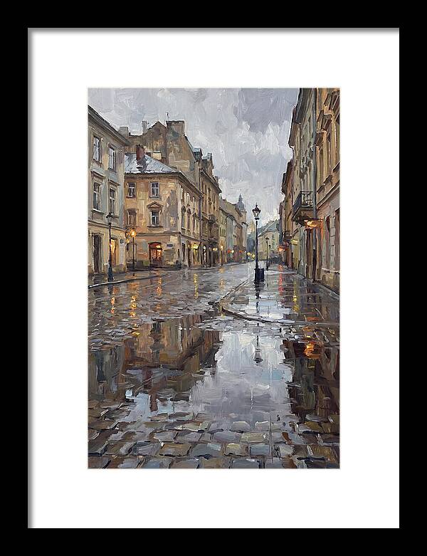 Urban Reflections In Rain