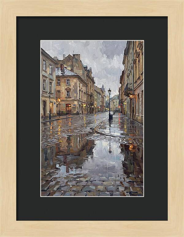 Urban Reflections In Rain