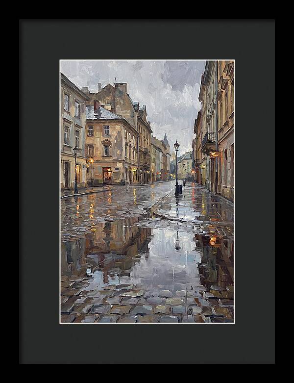 Urban Reflections In Rain