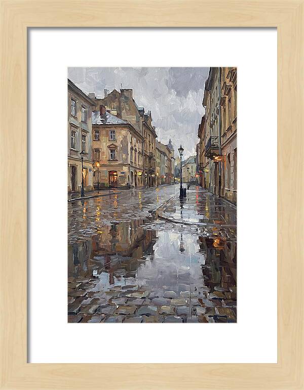 Urban Reflections In Rain
