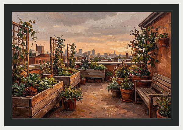 Urban Rooftop Serenity