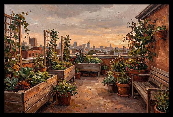 Urban Rooftop Serenity