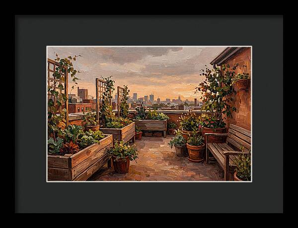 Urban Rooftop Serenity