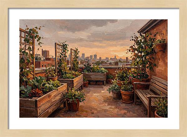 Urban Rooftop Serenity