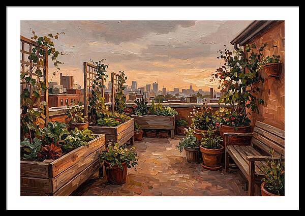 Urban Rooftop Serenity