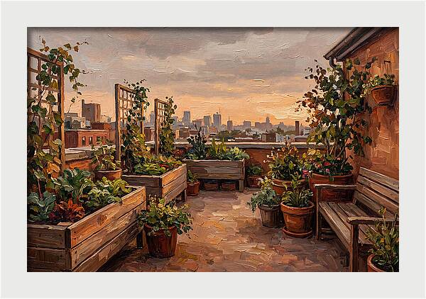 Urban Rooftop Serenity