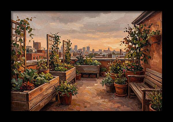 Urban Rooftop Serenity