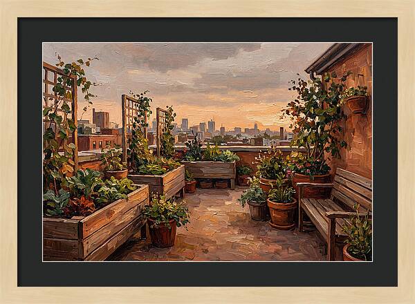 Urban Rooftop Serenity