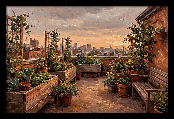 Urban Rooftop Serenity