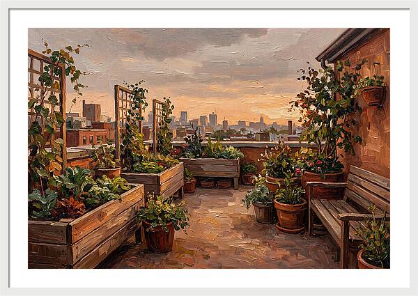 Urban Rooftop Serenity