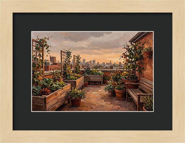 Urban Rooftop Serenity