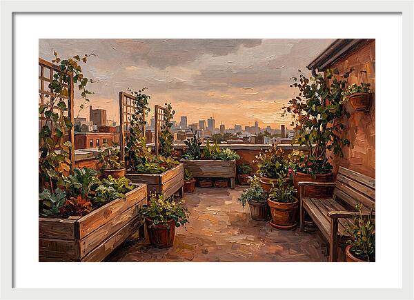 Urban Rooftop Serenity