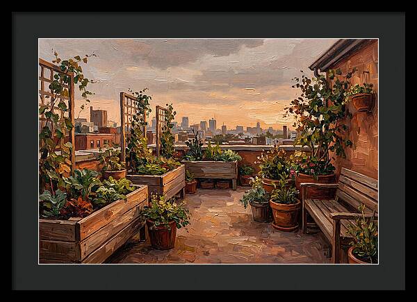 Urban Rooftop Serenity