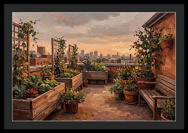 Urban Rooftop Serenity