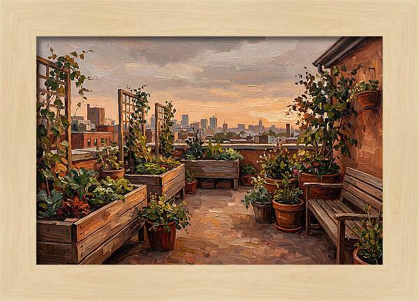 Urban Rooftop Serenity